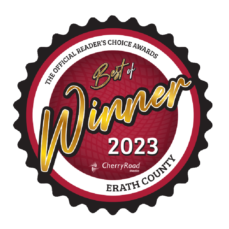 Official Reader's Choice Awards - Best of 2023 Winner - Erath County Badge